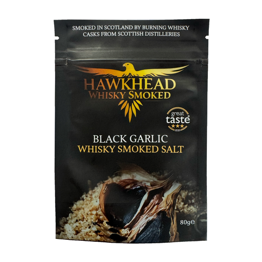 Whisky Smoked Salt 10x80g - Black Garlic