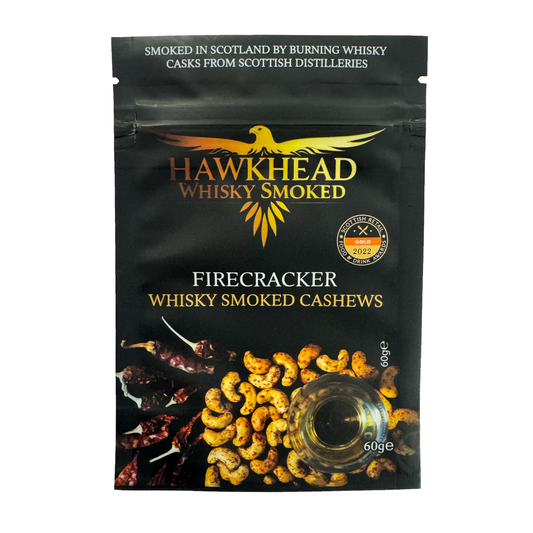 Whisky Smoked Cashews 10x60g - Firecracker