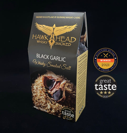 Whisky Smoked Salt 12x80g - Black Garlic